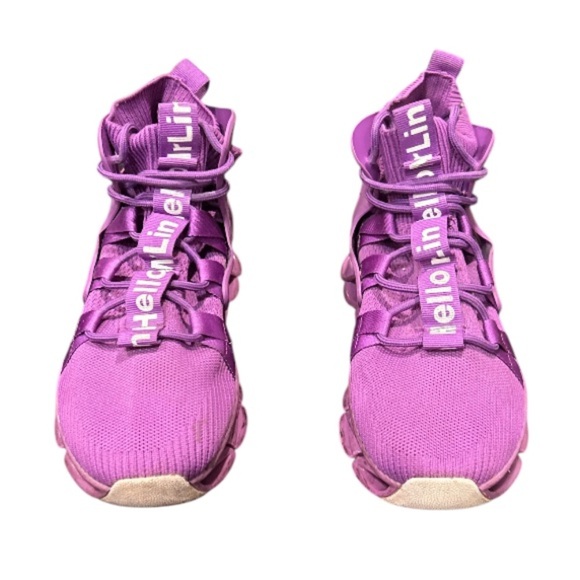 Hello Mr Lin Purple Blade Shoes Running/Walking, (NO SIZE TAG) Size 9. Preowned - Picture 2 of 10
